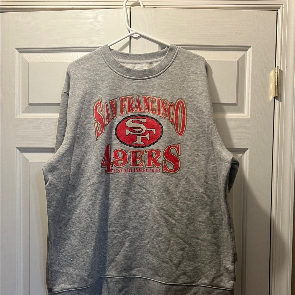 San Francisco 49ers Gray Sleeveless Sweatshirt